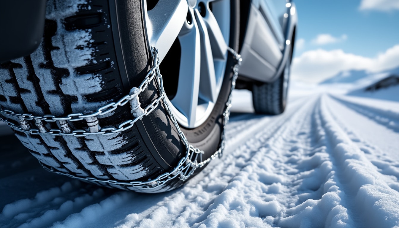 Chaînes à neige : montage et vitesse maximale