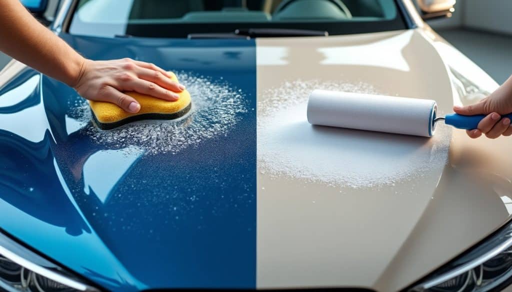 Lavage à la main ou au rouleau : les effets sur la peinture
