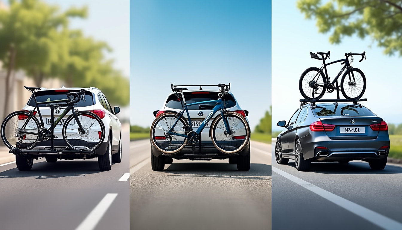Porte-vélos sur attelage, sur hayon ou sur toit : le comparatif