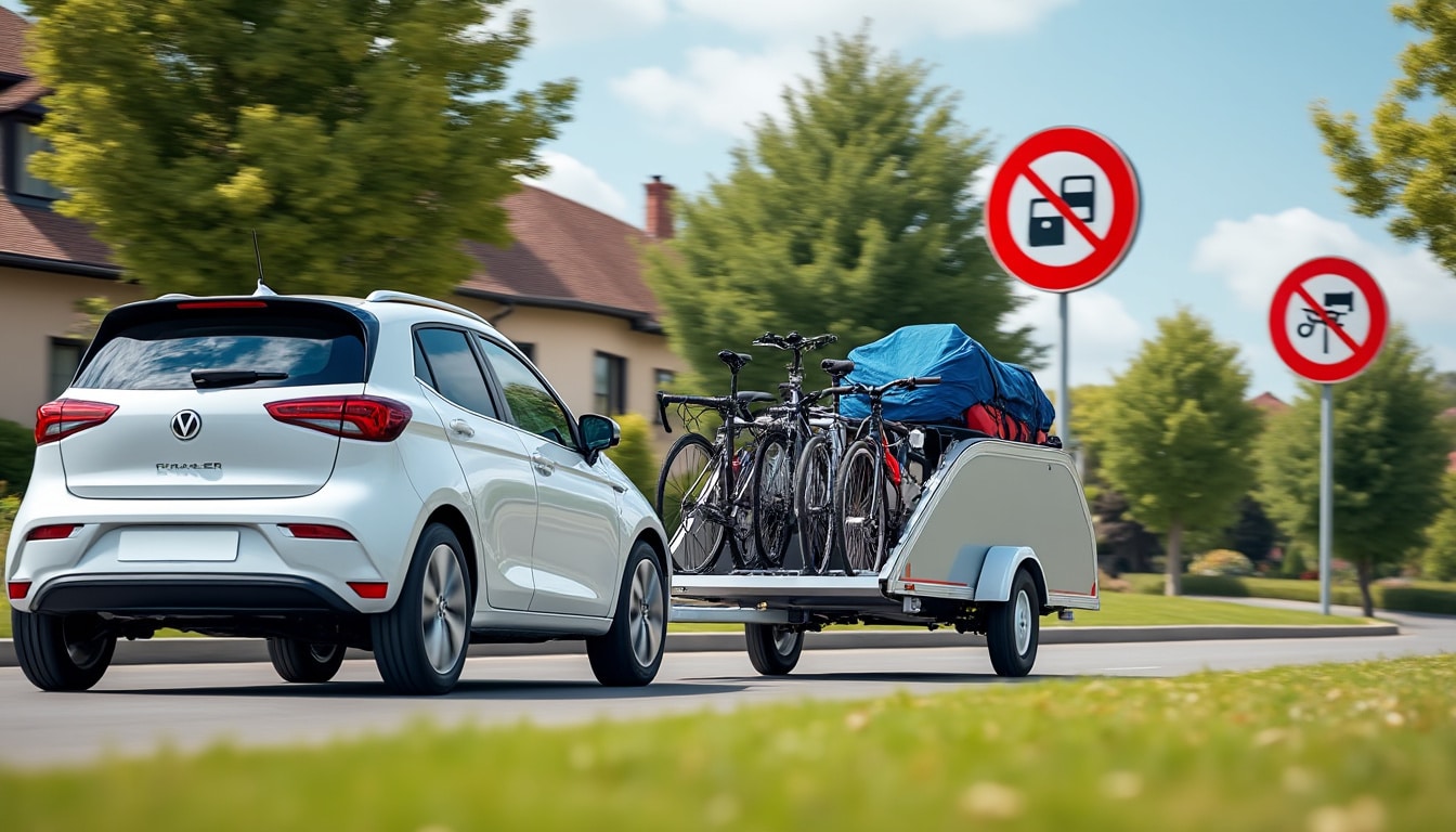 Remorque et permis : ce qui est autorisé avec le B
