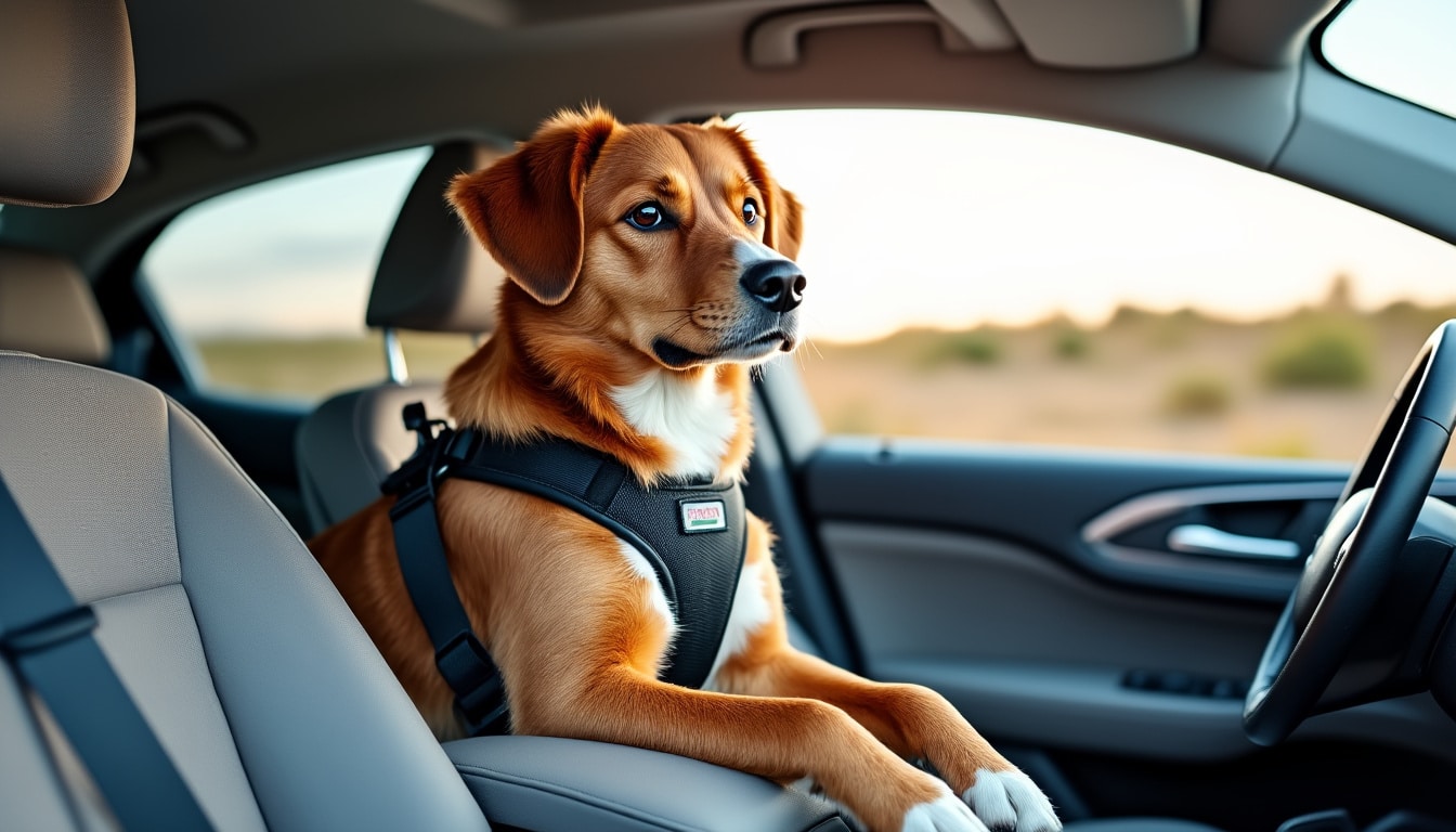 Animal en voiture : les dispositifs de retenue autorisés