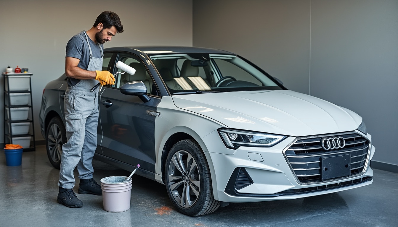 Les limites d&rsquo;une peinture auto au rouleau