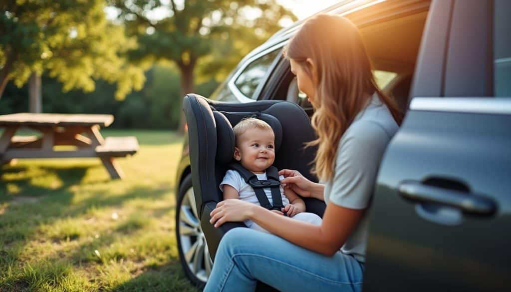 Voyager avec un bébé en voiture : les pauses et la température